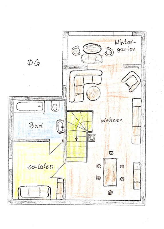 Ferienwohnung Dachgeschoss